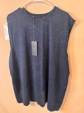 VRST UA Men's Washed Navy Sleeveless Muscle Tank